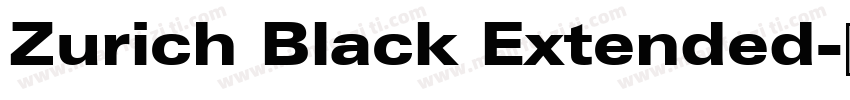 Zurich Black Extended字体转换